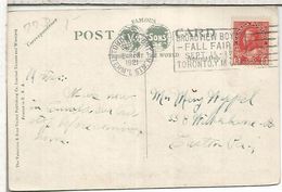 CANADA TORONTO 1921 TP CON MAT BROADVIEW BOY FALL FAIR - Cartas & Documentos