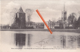 Parc D'ENGHIEN - La Chapelle Et L'ancienne Résidence Du Duc D'Arenberg (vue Prise En Hiver) - Enghien - Edingen
