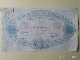 500 Francs 1938 - 5 F 1917-1940 ''Violet''