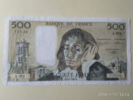 500 Francs 1992 - 500 F 1968-1993 ''Pascal''