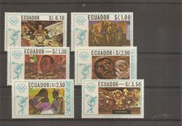 JO De Mexico -1968 ( 1313/1318 XXX -MNH- De L'Equateur) - Verano 1968: México