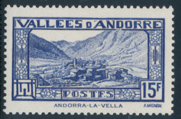 ANDORRA 1937- 43 CHAPPELLE DE MARITXELL 15F - Yvert 91**MNH - Nuevos