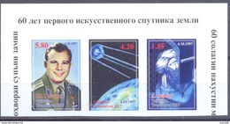 2017. Tajikistan, Space, 60y Of Space Age, 3v IMPERFORATED, Mint/** - Tadjikistan