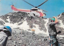 Aérospatiale - Hélicoptère Super Puma - Hélitreuillage En Montagne - Carte Non Circulée - Helicópteros