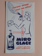 MIRO GLACE ( Encore Mieux Pour Vos Vitres ) 20,5 X 11,5 Cm. - Buvard Lion Noir ( Voir Photo ) ! - M
