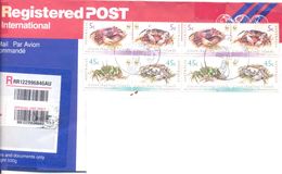 2000.. Australia, The Letter Sent By Registered Air-mail Post To Moldova - Storia Postale