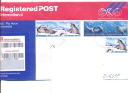 2001.. Australia, The Letter Sent By Registered Air-mail Post To Moldova - Storia Postale