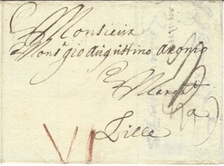 1670 -letter From Mildebourg To LILLE - Rating VI  ( Red Pencil )  Patars - ...-1852 Vorläufer