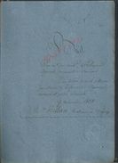 DAMPMART THORIGNY 1819 ACTE BAIL DE TERRE PAR POLIGNIER JEAN PIERRE 5 PAGES : - Manuscripts