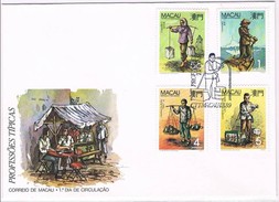 Macau, 1989, FDC Profissões Típicas - FDC