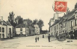 SAINT NICOLAS DU PELEM - Route De Lanrivain. - Saint-Nicolas-du-Pélem