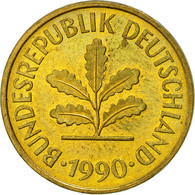 Monnaie, République Fédérale Allemande, 5 Pfennig, 1990, Karlsruhe, SUP - 5 Pfennig