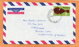 New Zealand Cover Mailed To USA - Cartas & Documentos