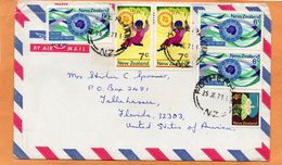 New Zealand Cover Mailed To USA - Briefe U. Dokumente