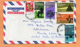 New Zealand Cover Mailed To USA - Cartas & Documentos