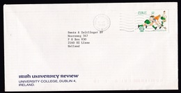 Ireland: Cover To Netherlands, 1994, 1 Stamp, World Cup Women's Hockey, Sports (traces Of Use) - Briefe U. Dokumente