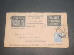 INDE - Enveloppe Médicale Illustrée Pour Paris -  L 11571 - 1936-47  George VI