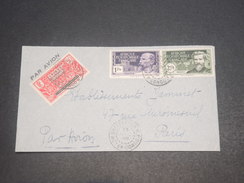 CONGO - Enveloppe De Brazzaville Pour Paris En 1938 , Affranchissement Plaisant -  L 11623 - Brieven En Documenten