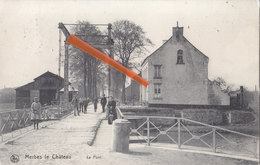 MERBES-LE-CHATEAU - Le Pont - Carte Animée Et Circulée En 1910 - Merbes-le-Chateau