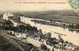 Delcampe - CPA - BONSECOURS (76) - Aspect De La Seine Et D'un Coin Du Bourg Au Début Du Siècle - Bonsecours
