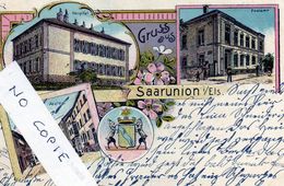 67 Bas-Rhin, Sarre-Union , Gruss Trois Vues Dont Hôpital - Sarre-Union