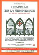 étiquette Vin De Cahors Chapelle De La Seigneurerie Georges Vigouroux à Cieurac - 75 Cl - Cahors