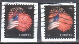 United States 2014 Star Spangled Banner Sc # 4855 - Mi 5047 BD Perf. 11¼:10¾ - Used - Usados