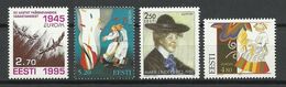 Estland Estonia Estonie 1995-1998 Europa CEPT 4 Stamps MNH - Collezioni