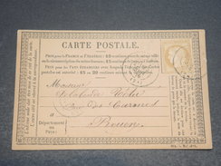 FRANCE - Carte Précurseur De Fécamp Pour Rouen En 1876 , Affranchissement Type Cérès - L 11688 - Precursor Cards