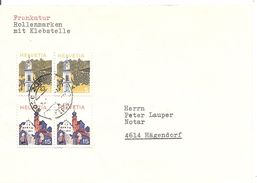 Schweiz, 1973, Rollenmarken-Paare Auf Beleg Je Mit Klebestellen, Z. 523 + 525, Siehe Scans! - Franqueo