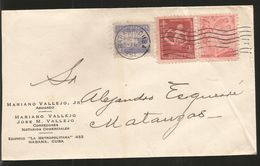 J) 1951 CUBA-CARIBE, NATIONAL COUNCIL AGAINST TUBERCULOSIS, TOBACCO, MULTIPLE STAMPS, AIRMAIL, CIRCULATED COVER - Storia Postale