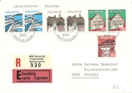 Schweiz, 1973, Rollenmarken-Paare Auf Beleg Je Mit Klebestellen, Z. 529, 532, 529, Siehe Scans! - Rouleaux