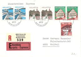 Schweiz, 1973, Rollenmarken-Paare Auf Beleg Je Mit Klebestellen, Z. 529, 532, 529, Siehe Scans! - Rollen