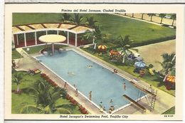 REPUBLICA DOMINICANA ENTERO POSTAL STATIONERY HOTEL JARAGUA PISCINA SWIMMING POOL - Hotel- & Gaststättengewerbe