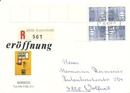 Schweiz, 1970, Kestenholz, Rollenmarken, Rollenanfang + -ende Auf Beleg, Z.  585, Selten Angeboten, Siehe Scans! - Francobolli In Bobina