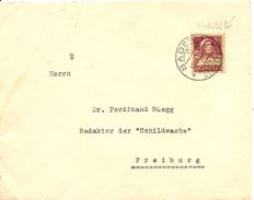 Schweiz, 1924, Echter Bedarfsbeleg Mit Rollenmarke Tell Zu.  154 Mit Klebestelle Oben, Aus Automat, Siehe Scans! - Franqueo