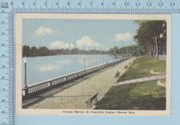 St. Hyacinthe Quebec -Terrasse Mercier A Voyagée En 1944 + Timbre - CPSM - St. Hyacinthe