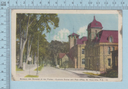 St. Hyacinthe Quebec -Bureau Des Douanes Et Des Postes, A Voyagée En 1946 + Timbre - CPSM - St. Hyacinthe