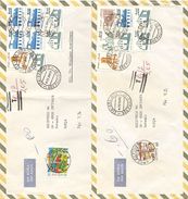 Brasil, 1989, 2 Airmail Covers To Switzerland, Taxed, See Scan! - Lettres & Documents