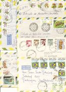 Brasil, 1984 - 93 ,9 Airmail Covers To Switzerland,Germany, Papua Nova Guinea, See Scans! - Covers & Documents