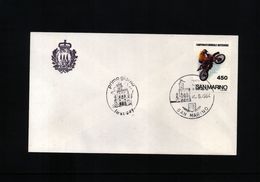 San Marino 1984 Motocross Weltmeisterschaft Michel 1300  FDC - Motorbikes