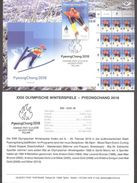 Olympic Estonia 2018 Stamp  Winter Olympic Games In PyeongChang Presentation Card (germ) Mi 911 - Hiver 2018 : Pyeongchang