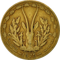 Monnaie, West African States, 10 Francs, 1975, TB, Aluminum-Nickel-Bronze, KM:1a - Costa De Marfil