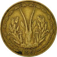 Monnaie, West African States, 10 Francs, 1967, TB, Aluminum-Nickel-Bronze, KM:1a - Côte-d'Ivoire
