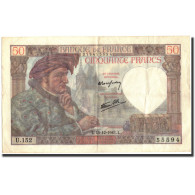France, 50 Francs, 50 F 1940-1942 ''Jacques Coeur'', 1941, 1941-12-18, TTB+ - 50 F 1940-1942 ''Jacques Coeur''