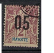 MAYOTTE      N°  YVERT      21    ( 4 )             OBLITERE       ( O   2/10 ) - Used Stamps