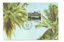 POLYNESIE CARTE DE TAHITI 1991 - Lettres & Documents