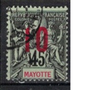 MAYOTTE      N°  YVERT      28     ( 4 )                OBLITERE       ( O   2/14 ) - Used Stamps