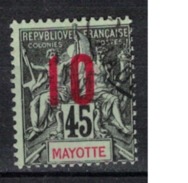 MAYOTTE      N°  YVERT      28     ( 10 )                OBLITERE       ( O   2/14 ) - Used Stamps