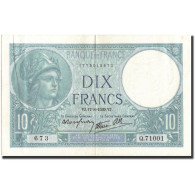 France, 10 Francs, 10 F 1916-1942 ''Minerve'', 1939, 1939-08-17, TTB+ - 10 F 1916-1942 ''Minerve''